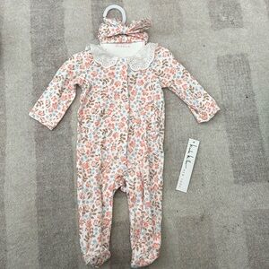 Nicole Miller 0-3M Onesie with Headband